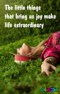 The little things that bring us joy make life extraordinary